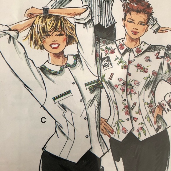 Young Collection Fashion Top Pattern tailored to fit, multi size - Picture 6 of 8